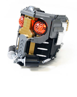 1:1 Scale LEGO Replica of Star-Lord’s Mask