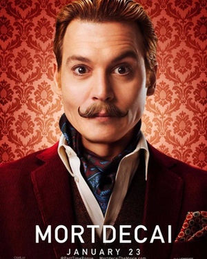 4 Silly Mustache Filled Posters for Johnny Depp's MORTDECAI