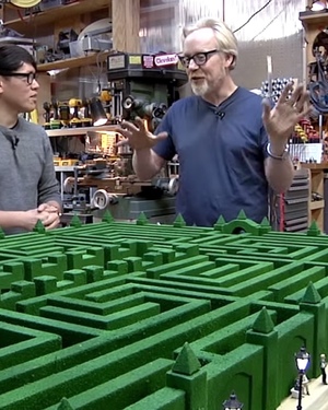 Adam Savage Constructs a Model of THE SHINING's Overlook Hotel Maze