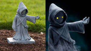 Add a Touch of Tatooine To Your Yard With This Jawa Lawn Ornament