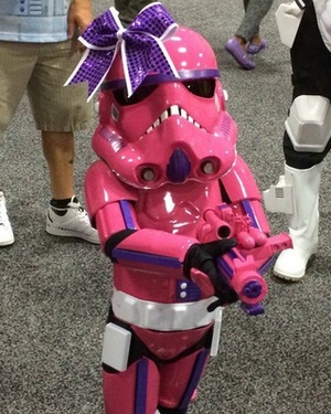 Adorable Pink Stormtrooper Cosplay