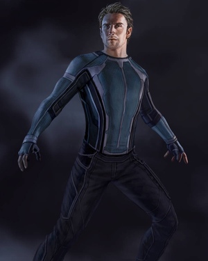 Alternate Designs for Quicksilver in Concept Art for AGE OF ULTRON