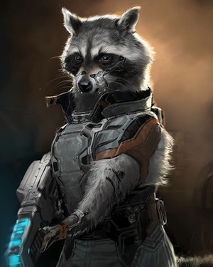Alternate Rocket Raccoon Design for GUARDIANS OF THE GALAXY