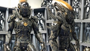 Astonishing Iron Man Alien Xenomorph Action Figure Mashup