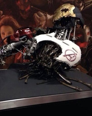 AVENGERS: AGE OF ULTRON Props - Ultron Mark 1 and Cracked Cap Shield