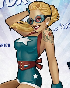 Awesome 1940s-Style DC Comics Heroines Pin-Up Art