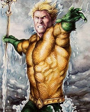 Badass Aquaman Art by Eric W. Meador