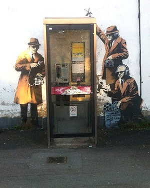 Banksy's Latest Artwork Pokes Fun at British Intelligence Community
