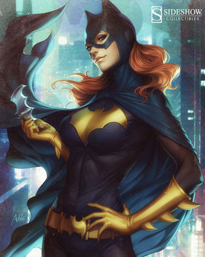 Batgirl and Power Girl Art by Stanley Lau