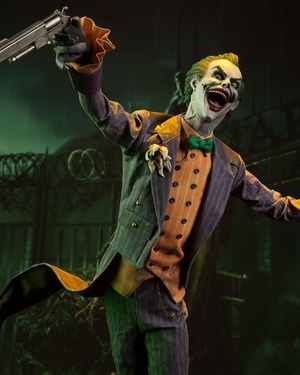 BATMAN: ARKHAM ASYLUM — Joker and Batman Statues From Sideshow