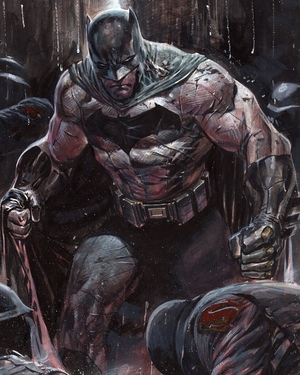 BATMAN V SUPERMAN Watercolor Fan Art by Arian Syaf