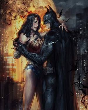 Batman + Wonder Woman: Shipping Art Collection by Jasric