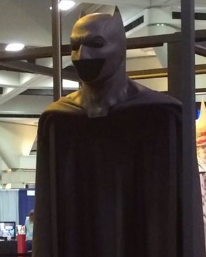 Ben Affleck's Cape and Cowl on Display at Comic-Con