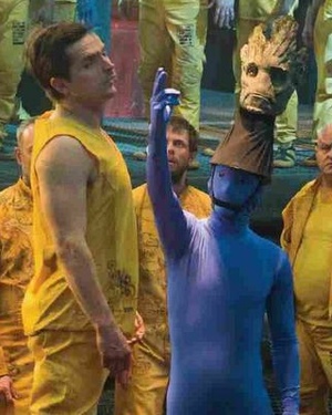 BTS Photos for GUARDIANS OF THE GALAXY with Rocket, Groot and Star-Lord