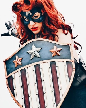 Captain America Battles Thor in Female Cosplay Photoshoot