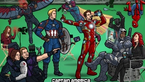 CAPTAIN AMERICA: CIVIL WAR Reimagined in The Style of ARCHER