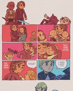 Charming STAR WARS Comic Strip - “You Were Right About Me”