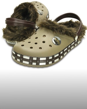 Check out these Chewbacca Inspired Crocs
