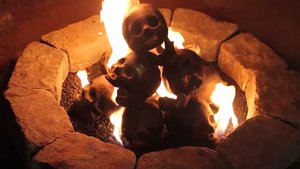 Check Out This Wicked Cool Skull Firepit