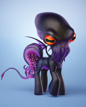 Cthulhu-Themed My Little Pony Designs
