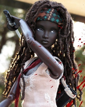 Custom Made THE WALKING DEAD Michonne Barbie