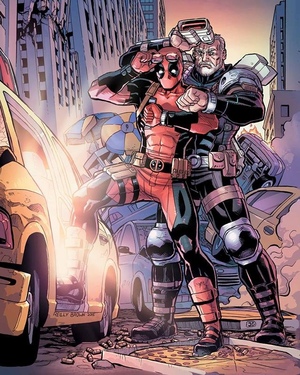 Deadpool and Cable’s BACK TO THE FUTURE-Inspired Comic Cover