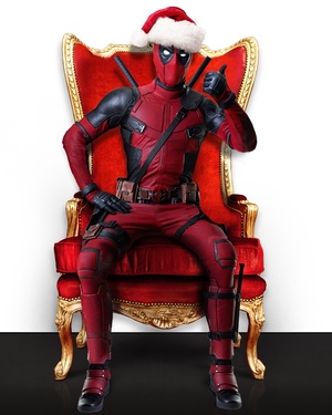DEADPOOL’s Movie Theater Christmas Standee - “Sit On This”
