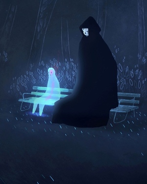 Death Shows a Dead Man Many Things in Animated Short - CODA