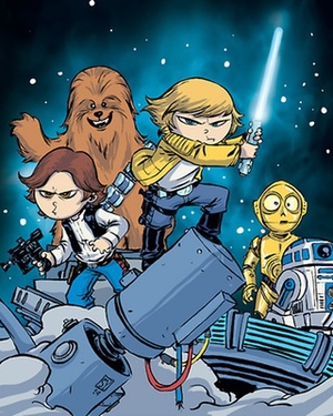 Delightful STAR WARS Comic Book Cover Art by Skottie Young