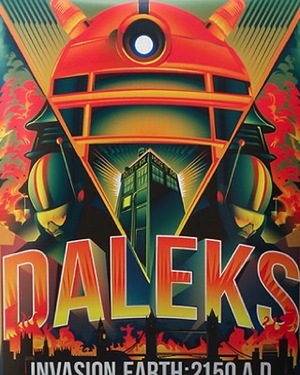 DOCTOR WHO's Daleks Invade in This Poster by Orlando Arocena