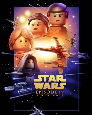 Drew Struzan’s STAR WARS Saga Posters Recreated LEGO Style