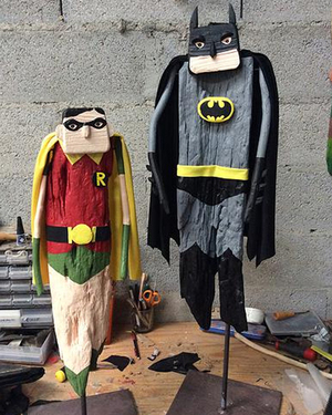 Driftwood Turned Into Cool Superhero and STAR WARS Characters