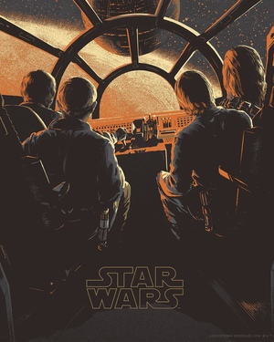 Entrancing STAR WARS Print by Juan Esteban Rodriguez