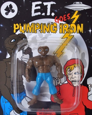 E.T. Goes Pumping Iron Custom Action Figure and More