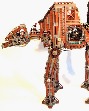 Extremely Detailed Steampunk LEGO AT-AT Walker