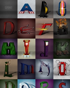 Fan Art Series Reimagines The Alphabet as Superheroes 