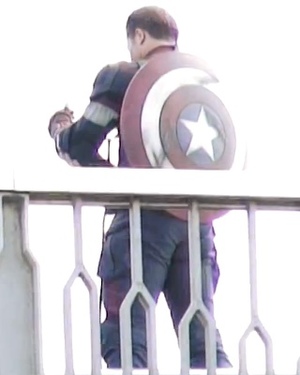 First Look at Captain America's Costume in AVENGERS: AGE OF ULTRON