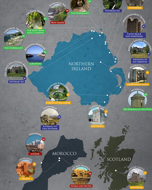 GAME OF THRONES: Map of Every Filming Location