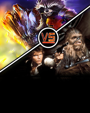 GeekTyrant VS - Han Solo and Chewbacca Vs. Rocket and Groot