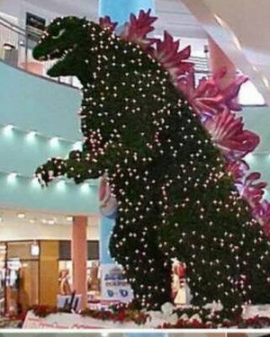 Godzilla Christmas Tree Greatness