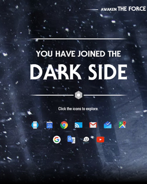 Google Invites You To Choose Between the Light or Dark Side 