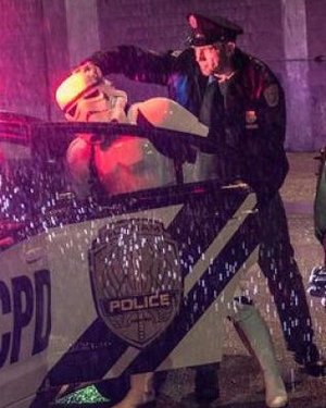 Gotham City Police Arrest a Stormtrooper in Set Photo from Zack Snyder