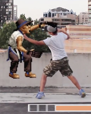 Guy Battles Video Game Characters as Himself in STREET FIGHTER Style Game