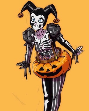 Halloween Harley Quinn Fan Art