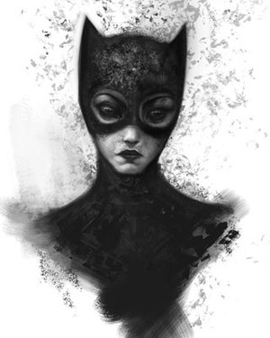 Haunting Batman and Catwoman Portraits by Alex Ruiz