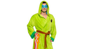 Here's a Ninja Turtle Robe, Complete With Interchangeable Masks