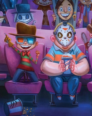 Horror Movie Icons go to the Movies in 