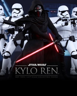 Hot Toys' THE FORCE AWAKENS Kylo Ren and Stormtrooper Action Figures