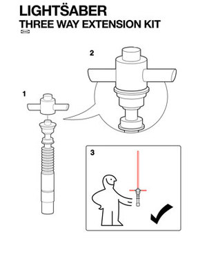 IKEA Style Manual for Lightsaber Extension Kit by Doaly