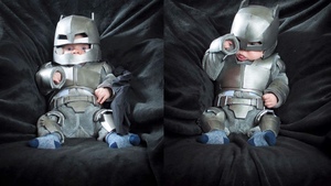 Insanely Cute Armor Batman Baby Cosplay